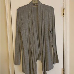 Philosophy Gray stretchy open cardigan